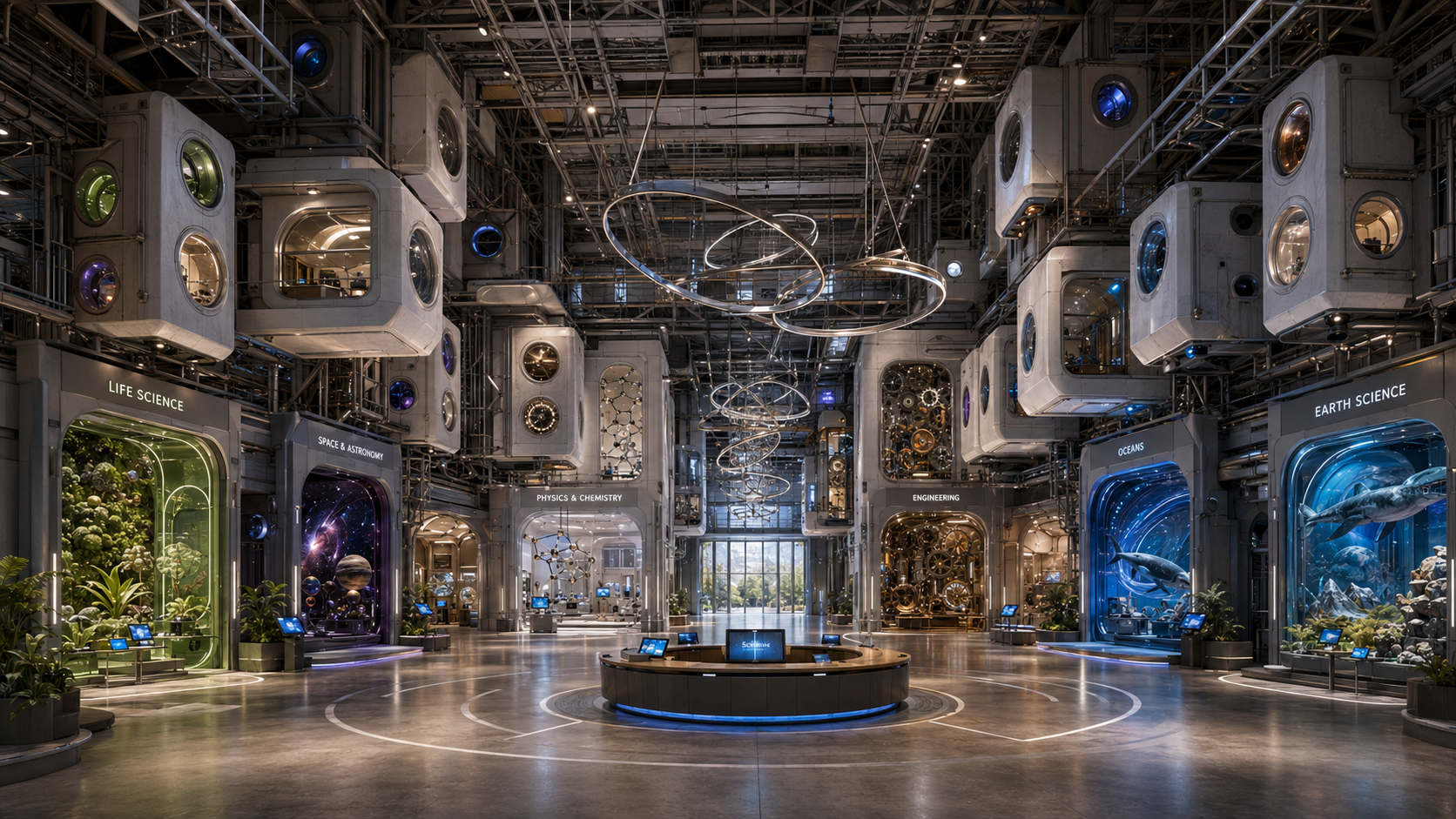Neo-Metabolist / Modular Megastructure interior design study.